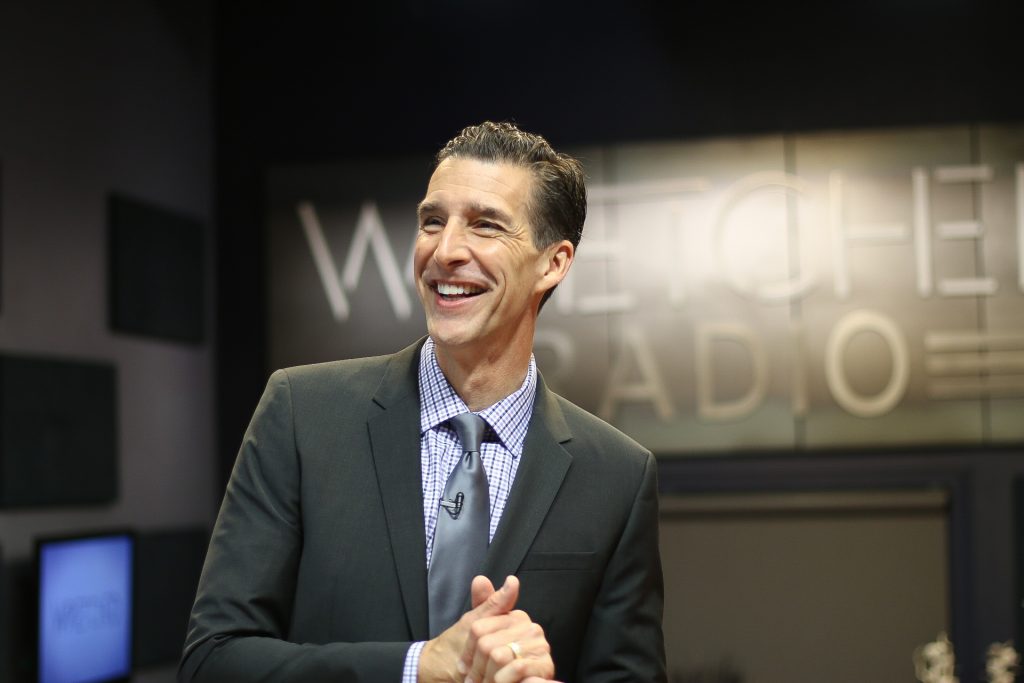 Todd Friel in the Wretched Radio studio