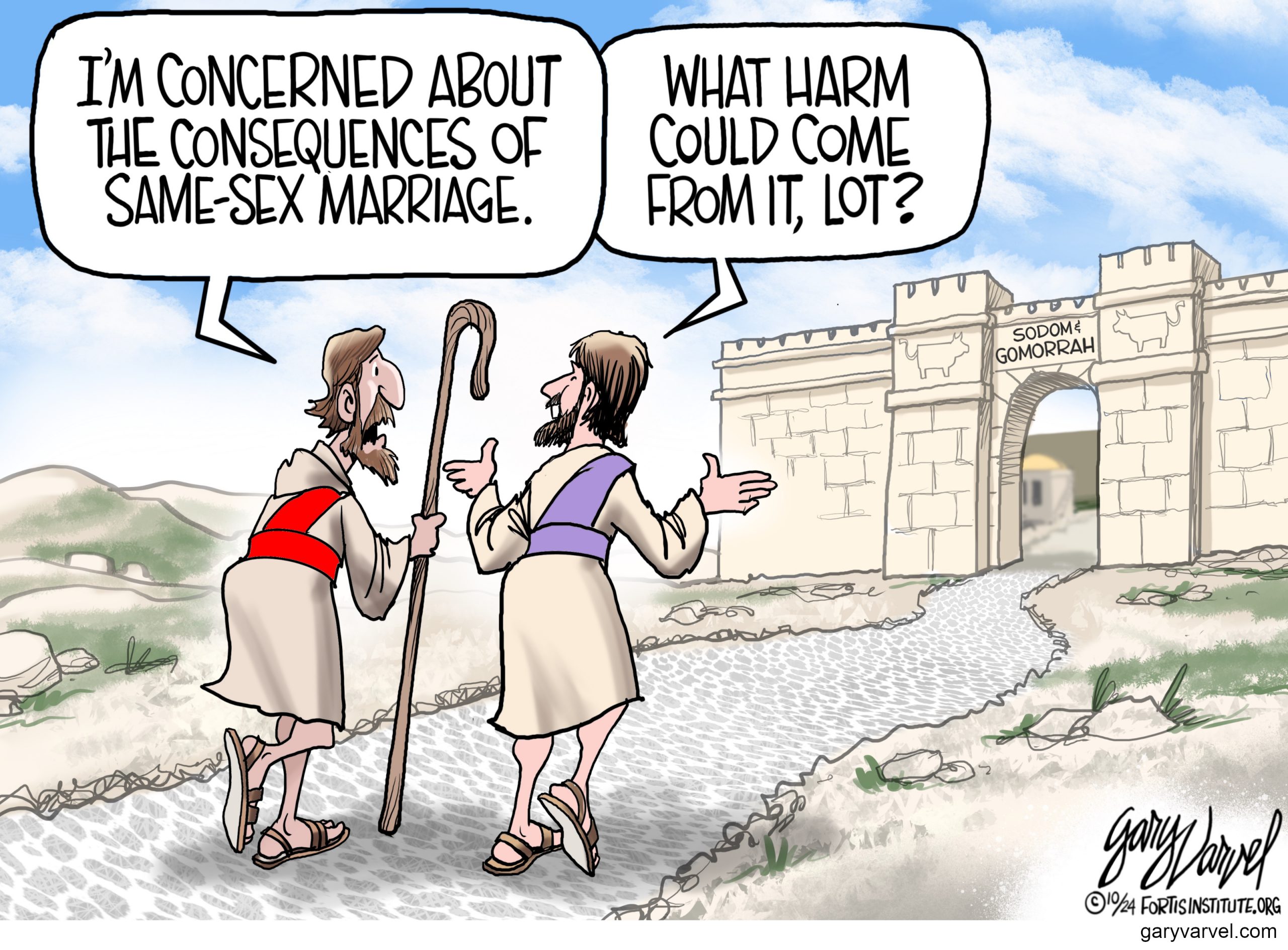 Sodom and Gomorrah's testimony of same-sex marriage.