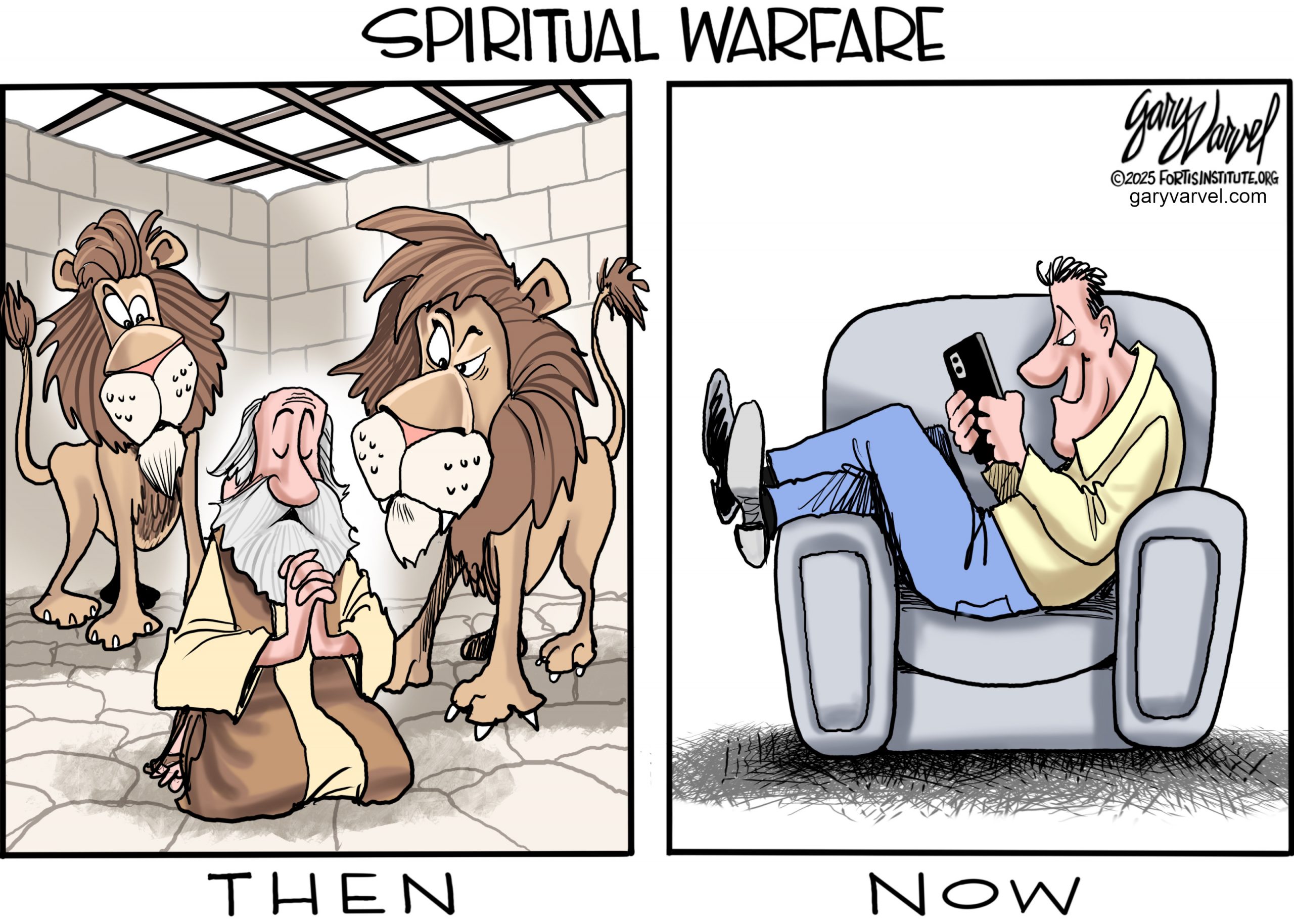 Spiritual warfare in the past compared to now.