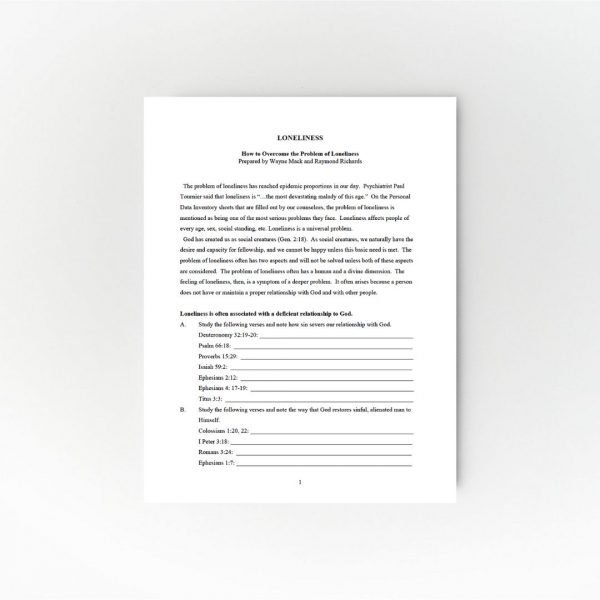 Loneliness Worksheet - Image 2