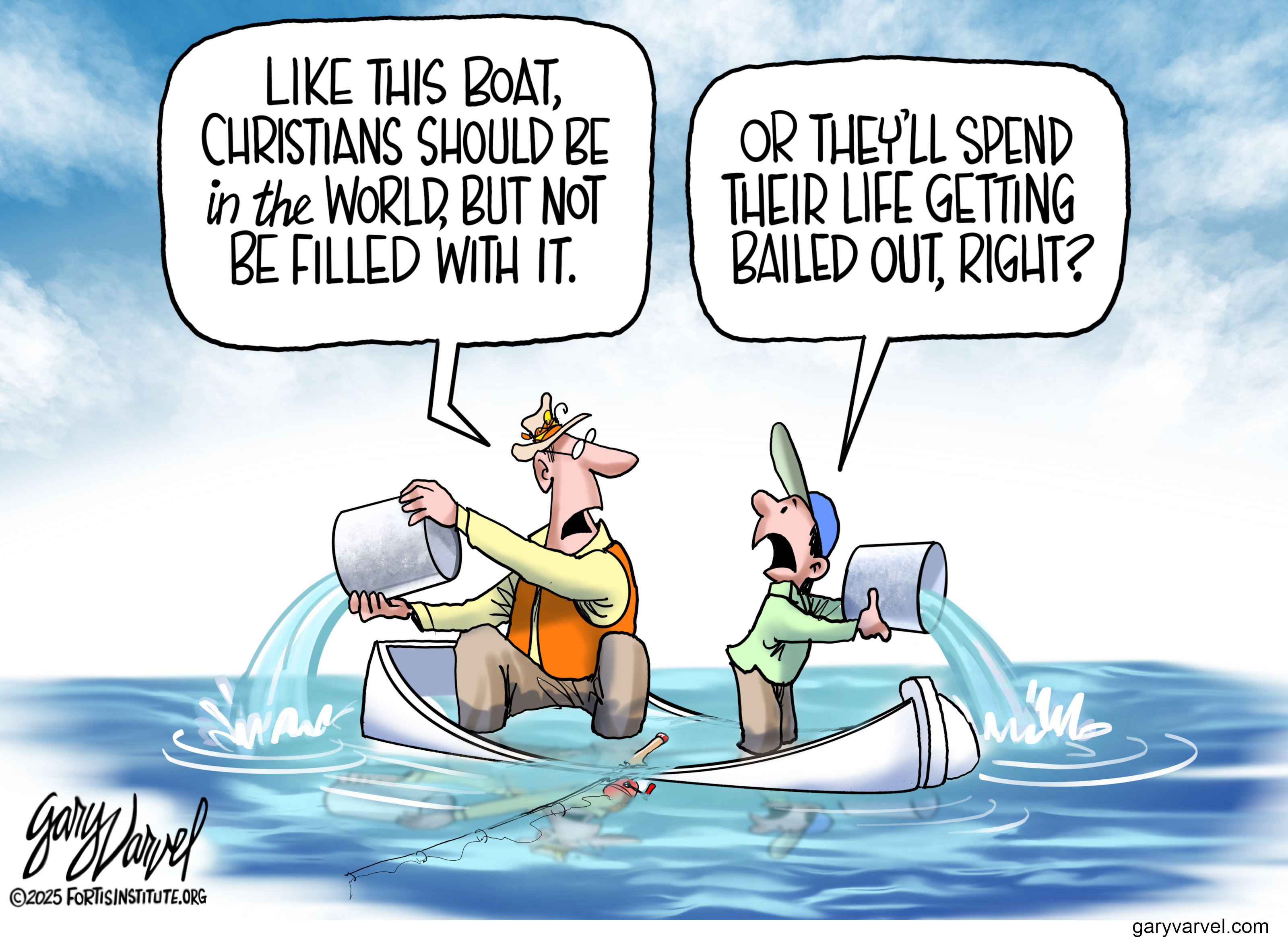 Christians in the world, not filled with it